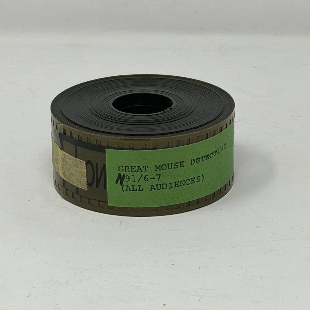THE GREAT MOUSE DETECTIVE ~ 35MM TRAILER DO FILME WALT DISNEY / SHERLOCK HOLMES